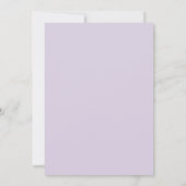 Save The Date Aquarelle violette Déco Enregistrer la date (Dos)