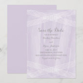 Save The Date Aquarelle violette Déco Enregistrer la date (Devant / Derrière)