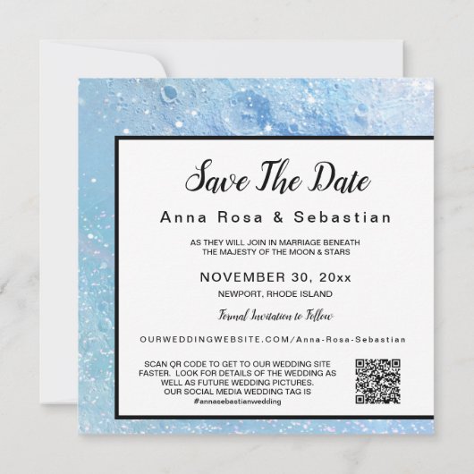 Save The Date *~* AR6 ENREGISTRER LA DATE PHOTO QR - Site Mariag (Dos)