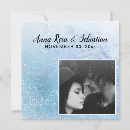 Save The Date *~* AR6 ENREGISTRER LA DATE PHOTO QR - Site Mariag (Devant)