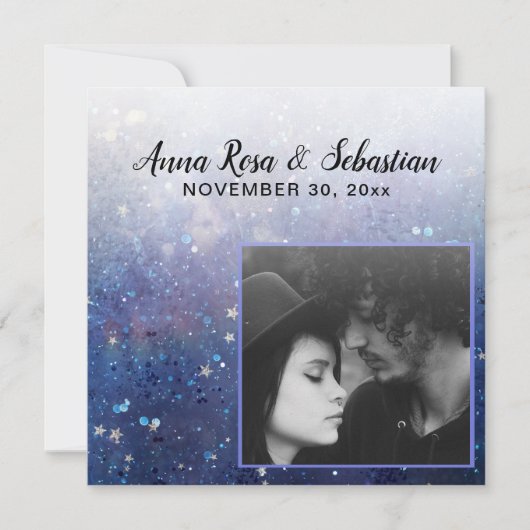 Save The Date ** AR6 QR Stars PHOTO - Site Mariage (Devant)