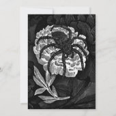 Save The Date Araignée Gothique Sur Fleur (Dos)