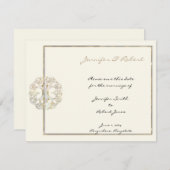 Save The Date Arbre celtique de la vie Gold Enregistrer la date (Devant / Derrière)