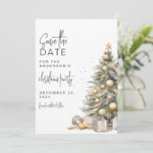 Save The Date Arbre de Noël doux | Fête de Noël (Debout devant)