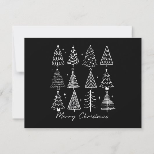 Save The Date Arbre de Noël Rétro Classique (Devant)