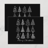 Save The Date Arbre de Noël Rétro Classique (Devant / Derrière)