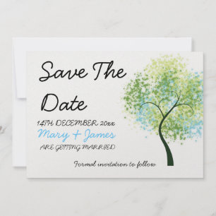 Save The Date Arbre Tourbillonnant du mariage du printemps "Enre