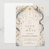 Save The Date Arc de mariage céleste élégant (Devant / Derrière)
