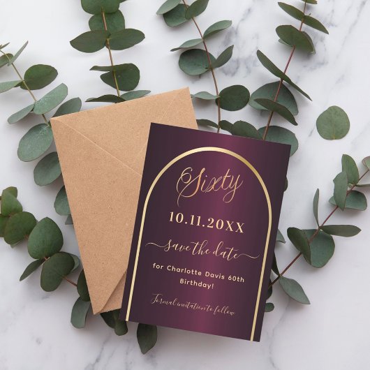 Save The Date Arc d'or de Bourgogne 60e anniversaire