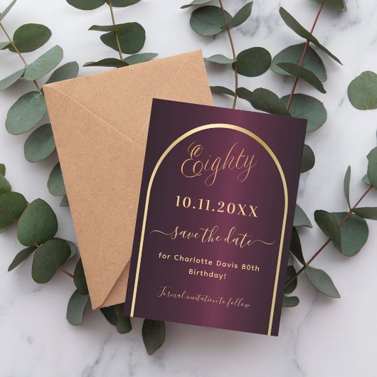 Save The Date Arc d'or de Bourgogne 80e anniversaire