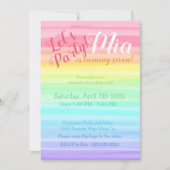 Save The Date Arc-en-ciel Anniversaire coloré Ombre (Devant)