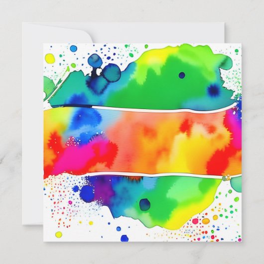 Save The Date Arc en ciel LGBT Gay Lesbian Aquarelle Enregistrer (Dos)