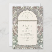 Save The Date Arc floral romantique Enregistrer la date mariage (Devant)