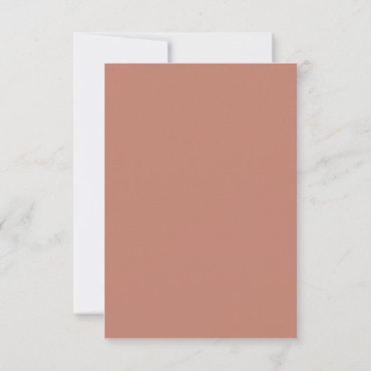 Save The Date Arc géométrique moderne Mariage Blush en terre cui (Dos)