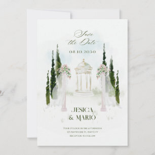 Save The Date Arc Mariage floral