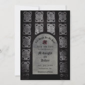 Save The Date Arc Mariage Gothique Enregistrer La Date (Devant)