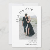 Save The Date Arc moderne Enregistrer la date avec le code QR (Devant)