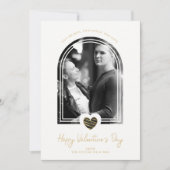 Save The Date Arch Effect Black Heart Happy Valentine's Day (Devant)