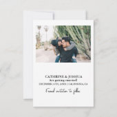 Save The Date Arch photo boho minimaliste moderne (Dos)