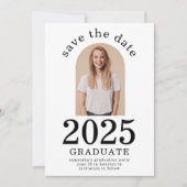 Save The Date Arch Photo Graduate 2025 Graduation Party (Devant)