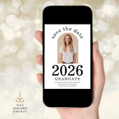 Save The Date Arch Photo Graduate 2026 Graduation Party