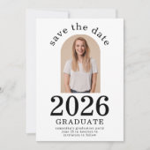 Save The Date Arch Photo Graduate 2026 Graduation Party (Devant)