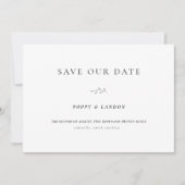 Save The Date Arch Photo Typographie Simple QR CodeEnregistrer L (Devant)