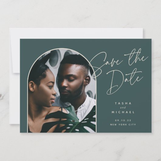 Save The Date Arche horizontale | Photo (Devant)