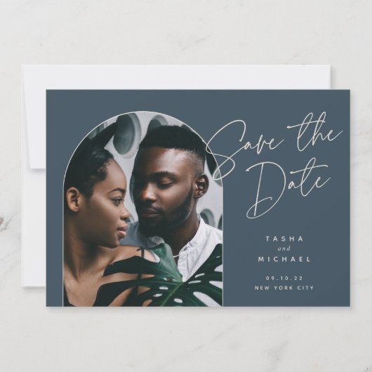 Save The Date Arche horizontale | Photo (Devant)