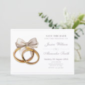 Save The Date Arche mariage mariage élégant (Debout devant)