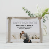 Save The Date Architecture moderne Enregistrer la date (Debout devant)