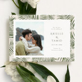 Save The Date Areca Moderne Aquarelle Palm Wedding Enregistrer l
