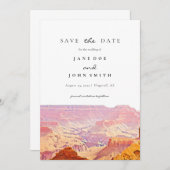 Save The Date Arizona Grand Canyon Enregistrer La Date (Devant / Derrière)