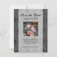 Arlequin noir et charbon de bois avec script