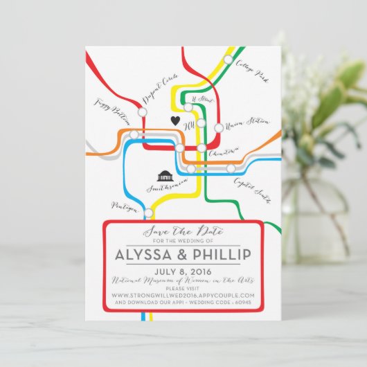 Save The Date Armstrong enregistrer les dates (Debout devant)