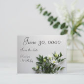 Save The Date Arrangement de clématisme blanc (Debout devant)