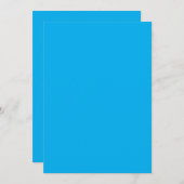 Save The Date Arrière - plan bleu cyan solide | Style minimalist (Devant / Derrière)