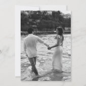 Save The Date Arrière - plan photo moderne Gras Grand Date (Dos)