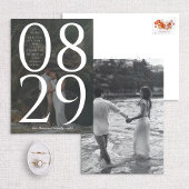 Save The Date Arrière - plan photo moderne Gras Grand Date