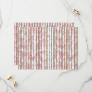 Save The Date arrière - plan rayé rose et blanc
