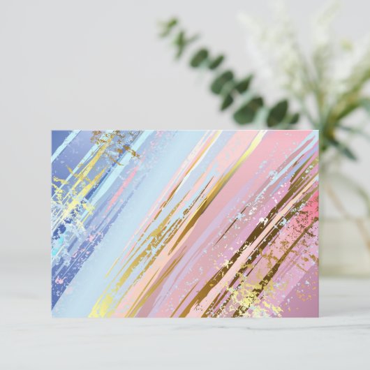 Save The Date Arrière - plan rose texturé (Debout devant)