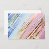 Save The Date Arrière - plan rose texturé (Devant / Derrière)