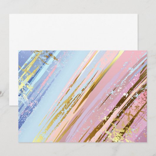 Save The Date Arrière - plan rose texturé (Devant / Derrière)