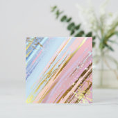 Save The Date Arrière - plan rose texturé (Debout devant)