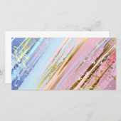 Save The Date Arrière - plan rose texturé (Devant / Derrière)