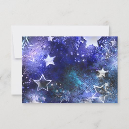 Save The Date Arrière - plan spatial avec étoiles (Devant)