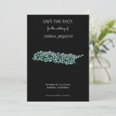 Save The Date Art abstrait moderne – Conception de cercle de lig (Debout devant)