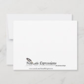 Save The Date Art Déco élégant noir et blanc Enregistrer la date (Dos)