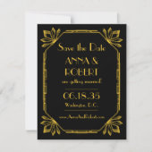 Save The Date Art Déco Gatsby (Devant)