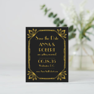 Save The Date Art Déco Gatsby